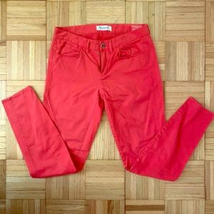 MADEWELL Orange Skinny Ankle Jeans